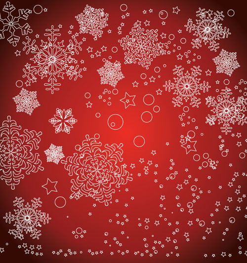free vector Christmas Pattern - Vector Christmas Tree Snow Shading
